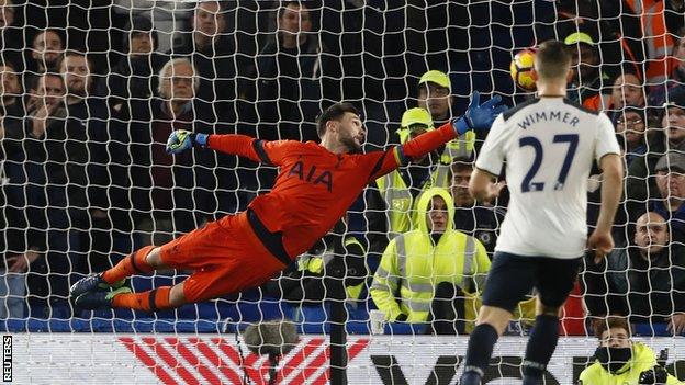 Hugo Lloris fails to keep Pedro's shot out