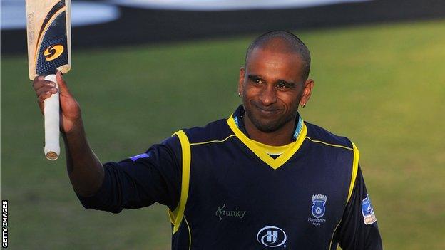 Dimitri Mascarenhas waves farewell in his final season with Hampshire