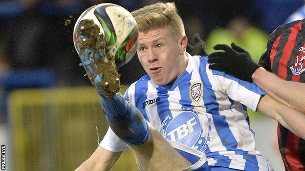 Full-back Lyndon Kane has chalked up nearly 100 appearances with Coleraine