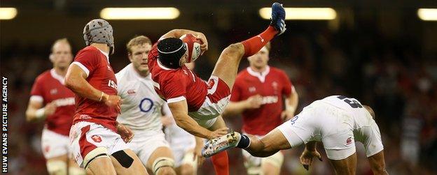 Leigh Halfpenny was a late pre-match change for Wales at full-back for the injured Liam Williams