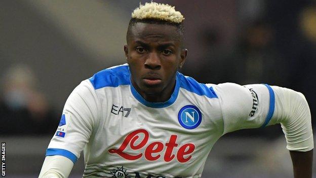 Victor Osimhen in action for Napoli