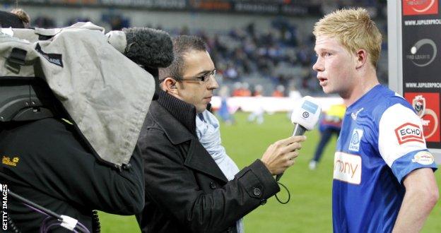 Kevin de Bruyne during his time at Belgian side Genk