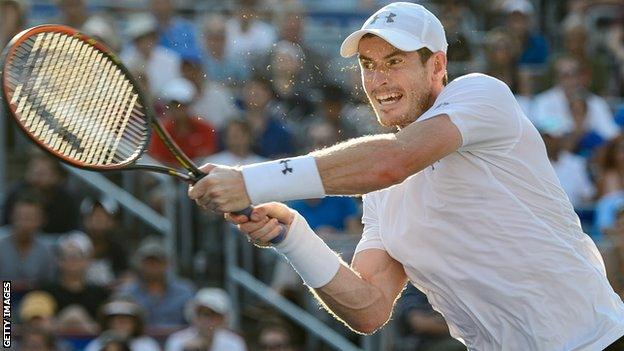 Andy Murray playing in Montreal