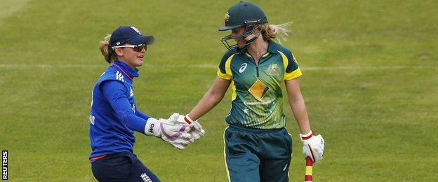 Sarah Taylor and Meg Lanning