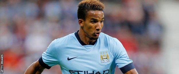 Scott Sinclair in action for Manchester City