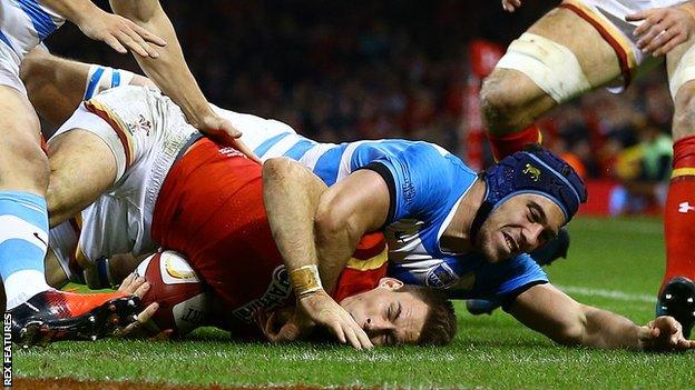 Wales back Liam Williams scored against Argentina when the sides met in Cardiff in November 2016