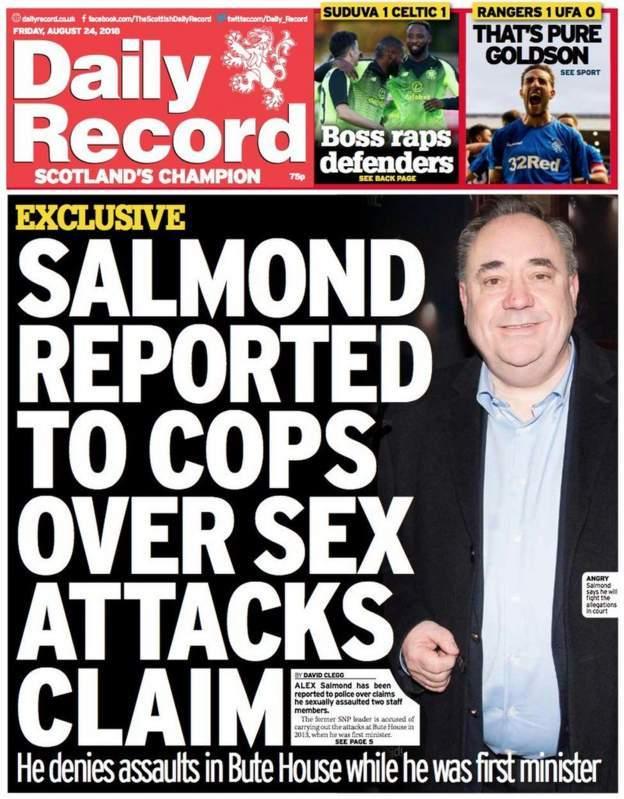 Daily Record front page