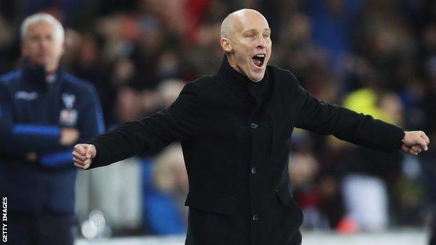 Bob Bradley celebrates