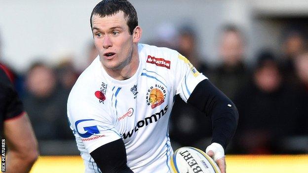 Ian Whitten playing for Exeter Chiefs