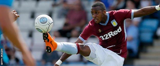 Aston Villa striker Jonathan Kodjia