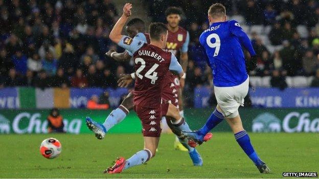 Leicester beat Aston Villa 4-0 on 9 March - the last Premier League action