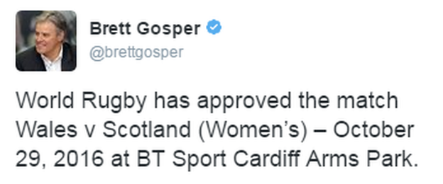 Brett Gosper's Twitter account