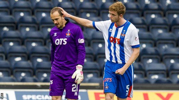 First choice goalkeeper Jamie MacDonald had to be replaced in the weekend win over St Johnstone