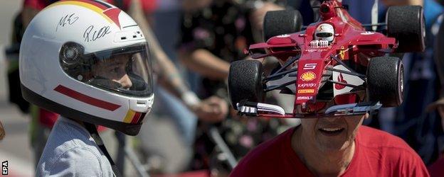 Ferrari fans in Montreal