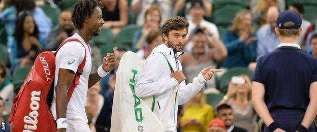 Gael Monfils and Gilles Simon