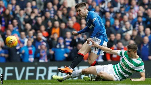 Josh Windass scores Rangers' first goal