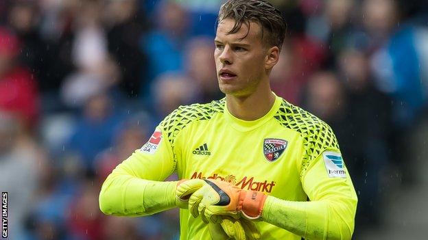 Orjan Nyland in action for Ingolstadt