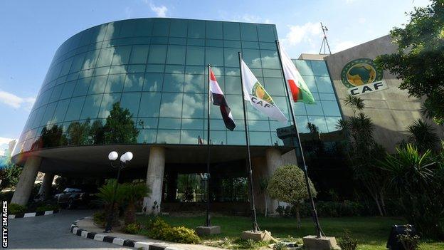 Confederation of African Football (Caf) building in Cairo