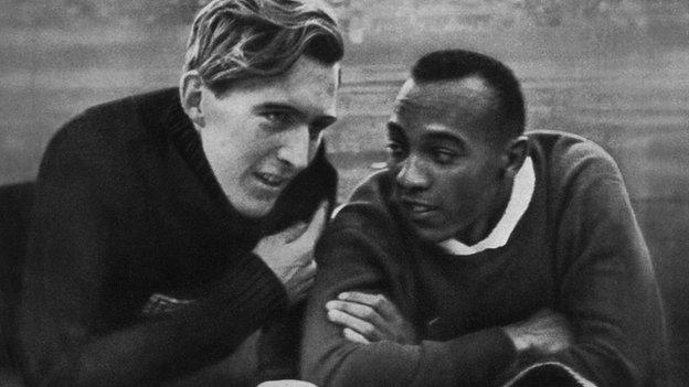 Jesse Owens and Luz Long.