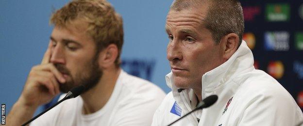 England captain Chris Robshaw and head coach Stuart Lancaster