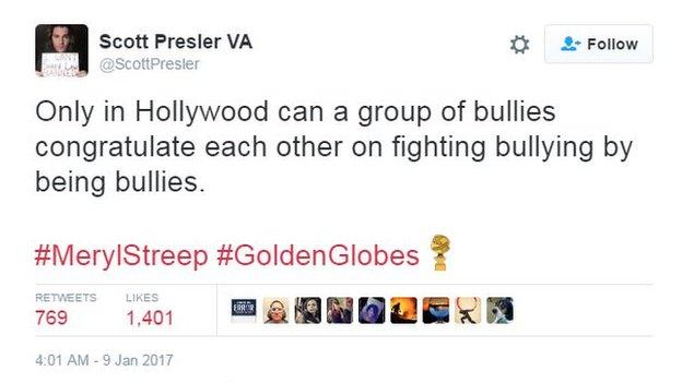 Scott Presler VA tweets: "Only in Hollywood can a group of bullies congratulate each other on fighting bullying by being bullies."