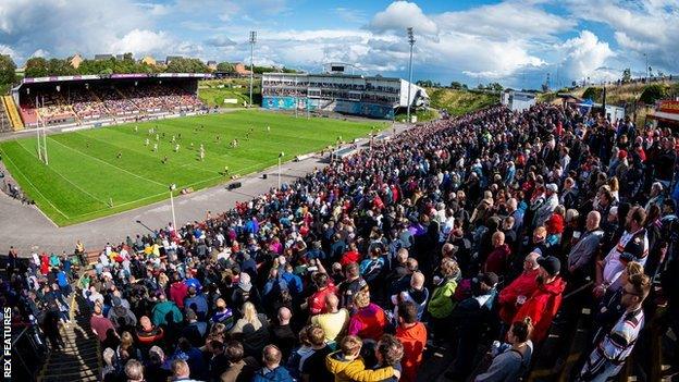 Bradford played the last game at the Odsal Stadium against Sheffield Eagles on 1 September 2019