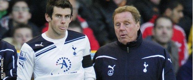 Gareth Bale (left) and Harry Redknapp