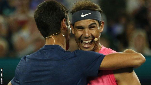 Novak Djokovic and Rafael Nadal