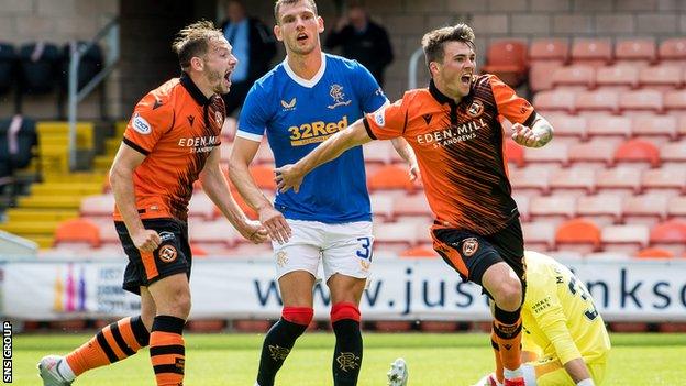 A 40-match unbeaten streak in the Premiership ended for Rangers at Tannadice last weekend