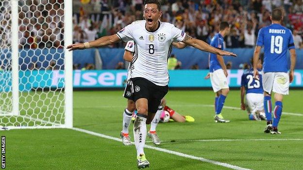 Germany and Arsenal midfielder Mesut Ozil