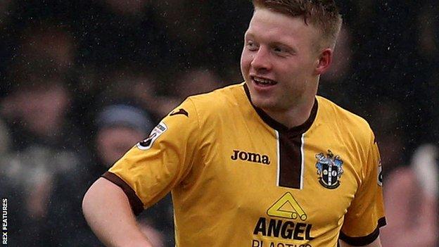 Tommy Wright in action for Sutton