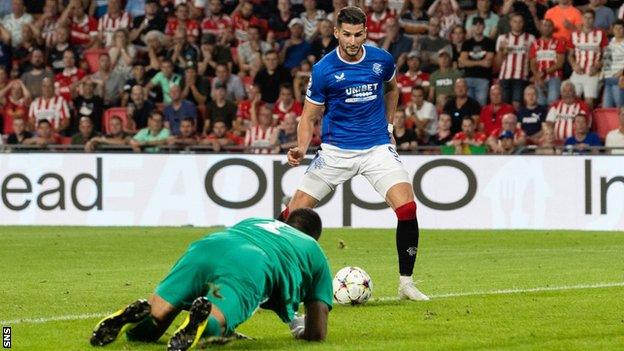 Antonio Colak's fifth goal in eight games put Rangers into the group stages