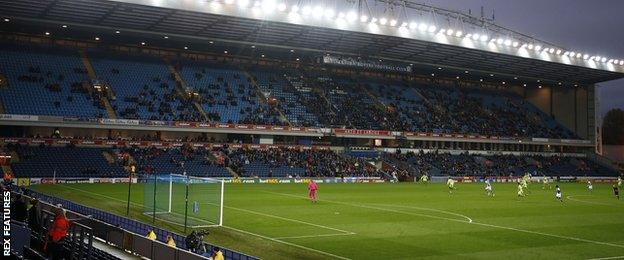 Blackburn fans protest at Ewood Park