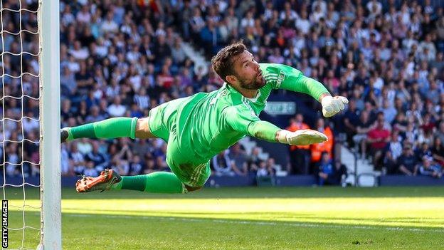 Ben Foster playing for West Brom