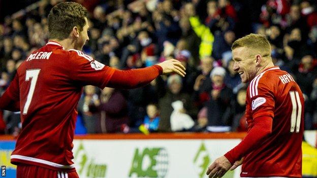 Jonny Hayes (right) and Kenny McLean