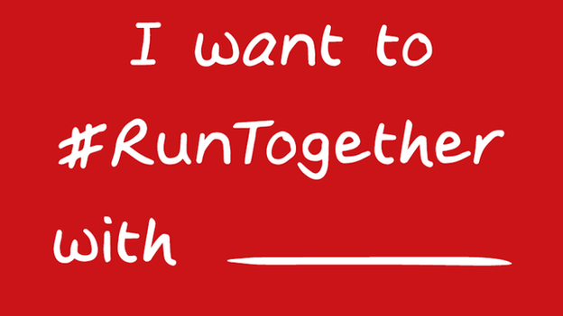 #RunTogether with graphic