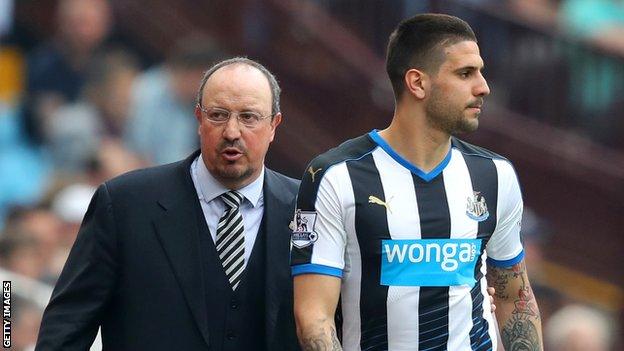 Rafael Benitez and Aleksandar Mitrovic