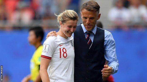 Ellen White and Phil Neville