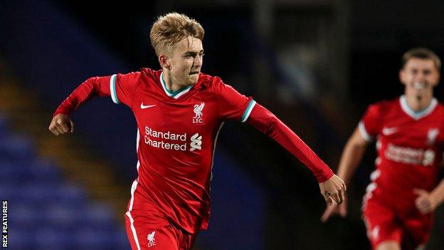 Midfielder Jake Cain has made one senior appearance so far for Liverpool