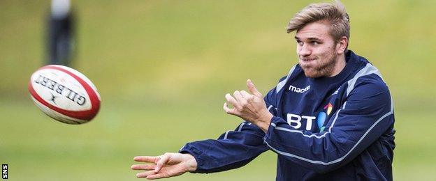 Chris Harris in Scotland training