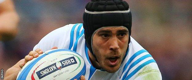 Italy will be without injured scrum-half Edoardo Gori