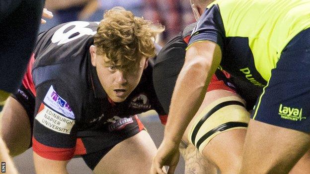 Kevin Bryce in action for Edinburgh against Leinster