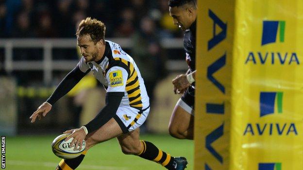 Danny Cipriani scores for Wasps