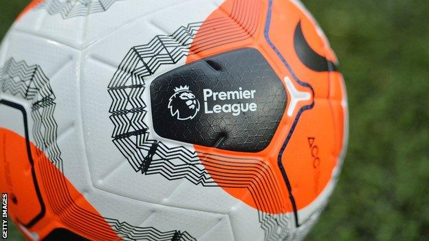 Premier League logo on ball