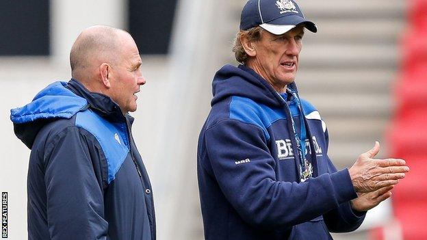 Mark Bakewell helped Bristol win promotion to the Premiership with Andy Robinson in 2016