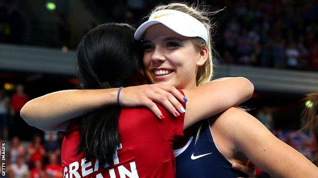 Katie Boulter and Anne Keothavong