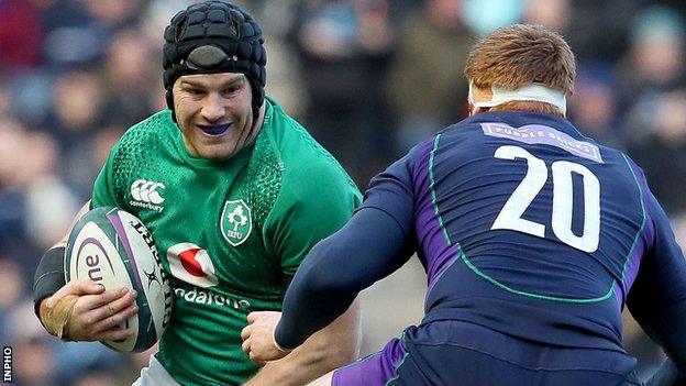 Sean O'Brien won his 54th cap for Ireland in Saturday's Six Nations win over Scotland