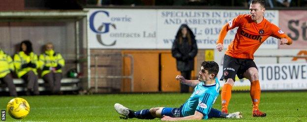 Dundee United's Billy Mckay fires his side ahead