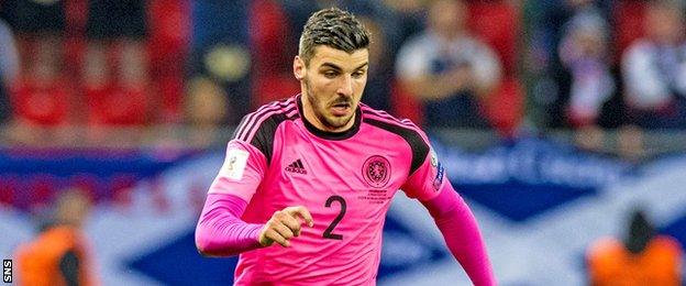 Scotland right-back Callum Paterson