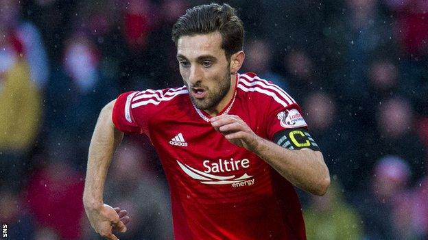 Aberdeen left-back Graeme Shinnie